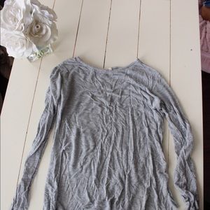Grey Long Sleeve with side slit